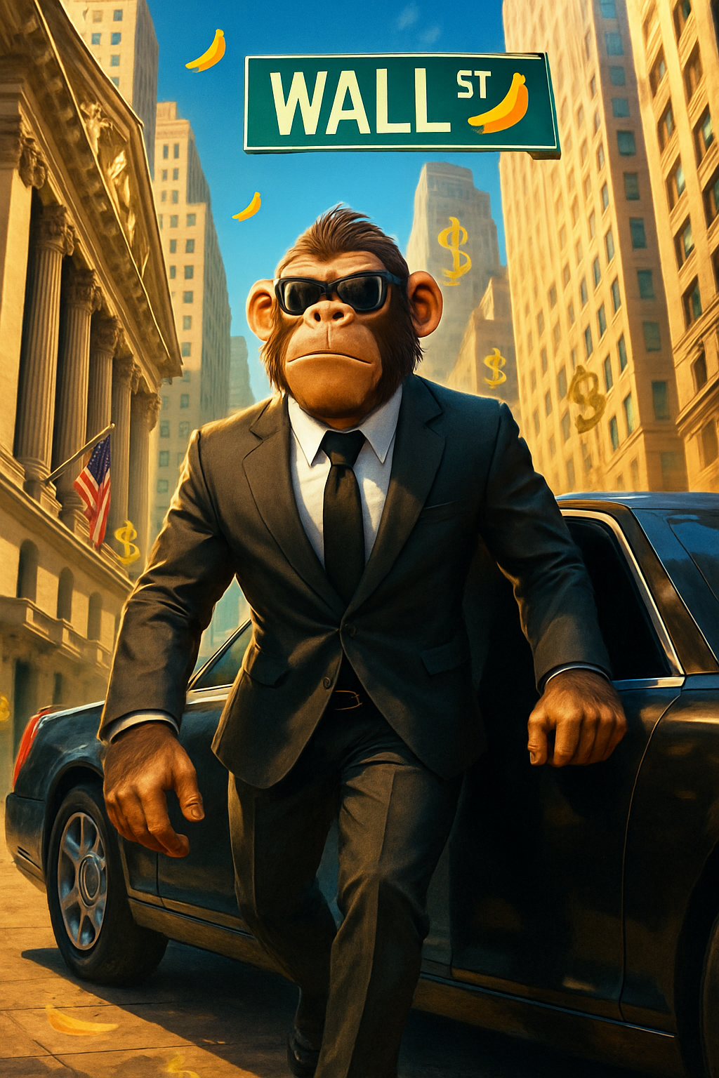 Banana guns showdown - Wall Street chaos